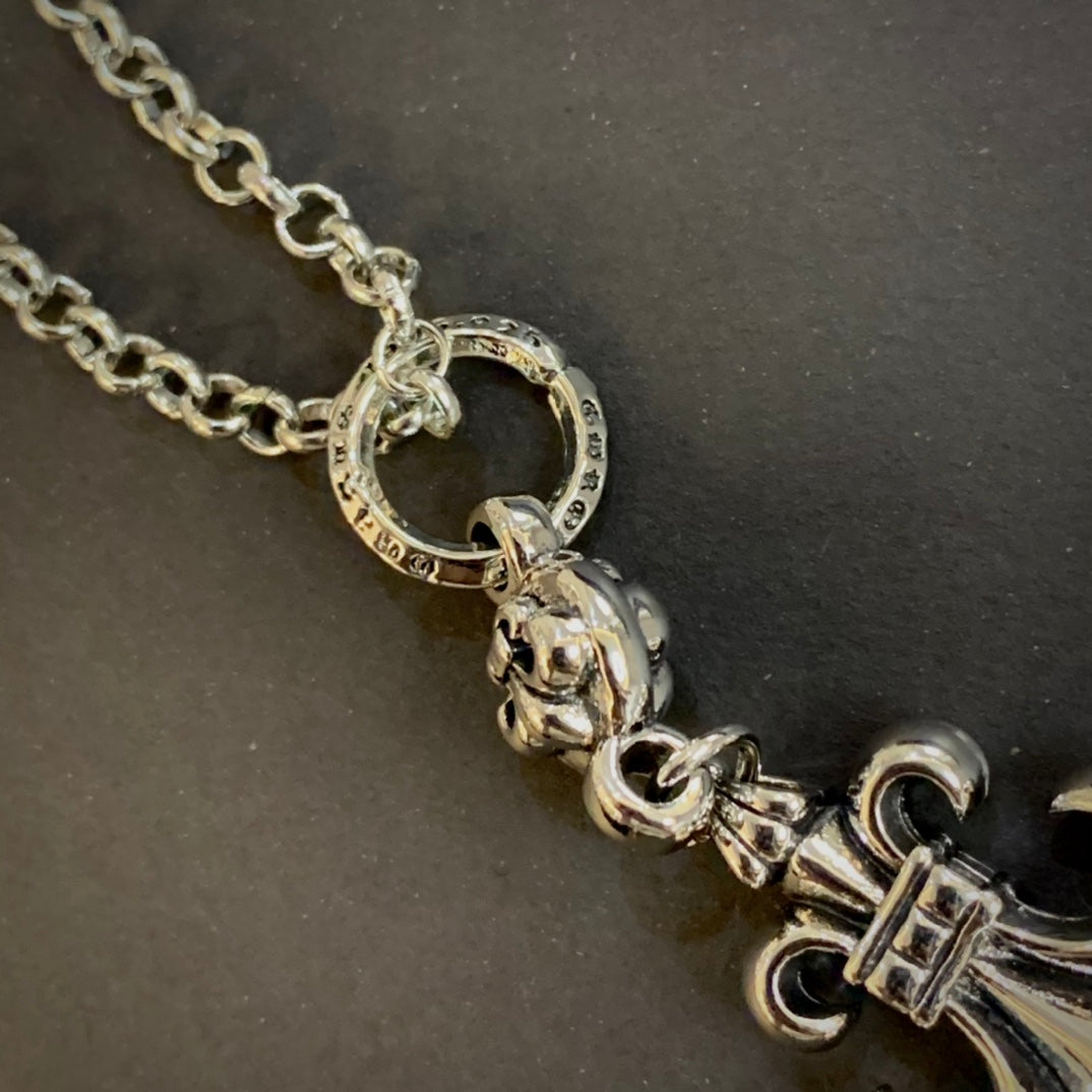 【クロムハーツ　ネックレス　ペンダント】CHROME HEARTS　1ボールBSフレアチャーム ペンダント【チェーン付】　ネックレス