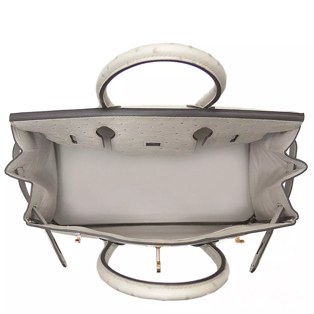 【HERMES】エルメス バーキン 30cm オーストリッチ ゴールド金具