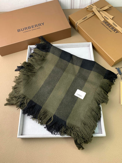 【2024】【BURBERRY バーバリー】オートクチュール ファッション トランジショナル カラー ロング ビアード スカーフ35*240CM