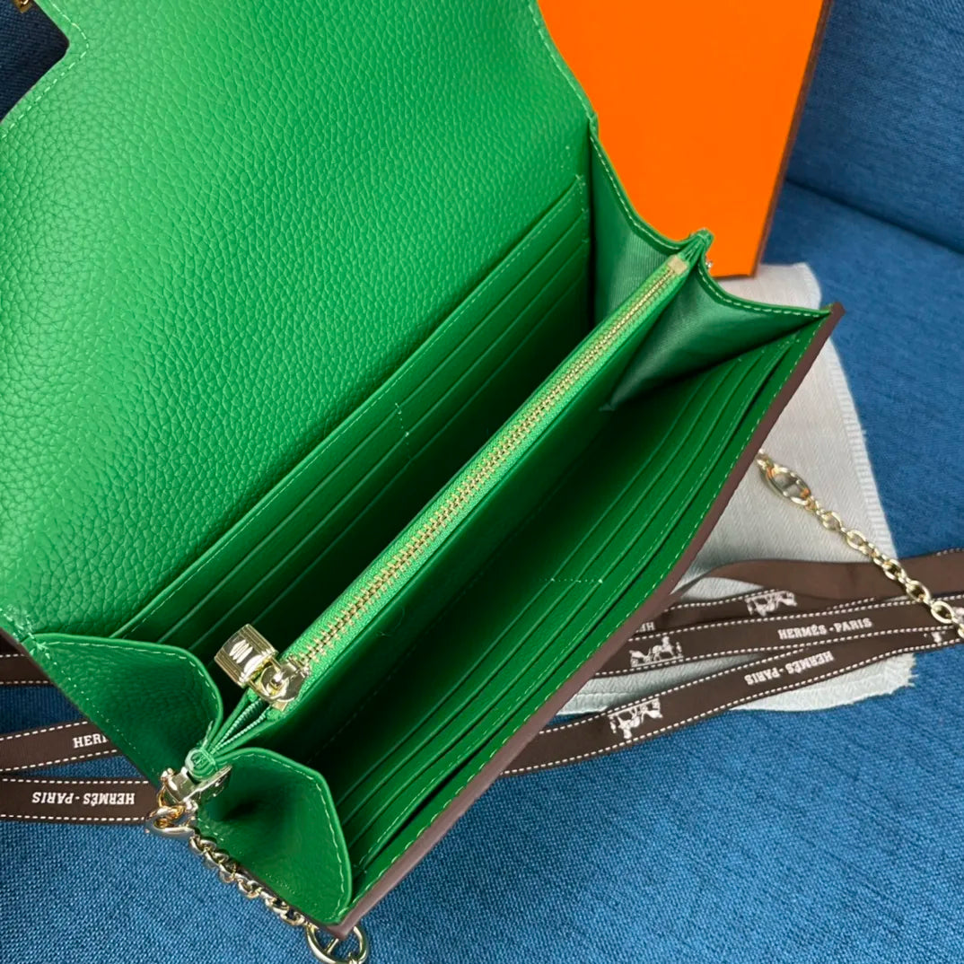 HERMÈS ショルダー & 長財布 11カラー 22X11CM