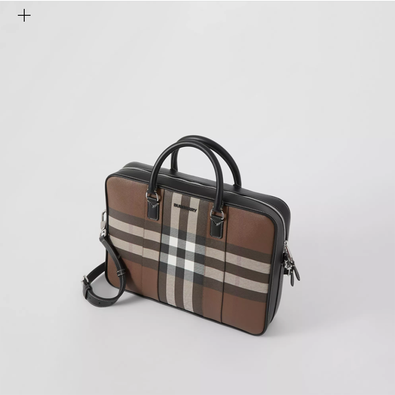 【Burberry】バーバリー チェック キャンバス ワーク バッグ