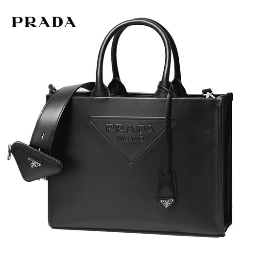 PRADA トートバッグ 1BA376 ASK エンボスロゴ SOFT CALF