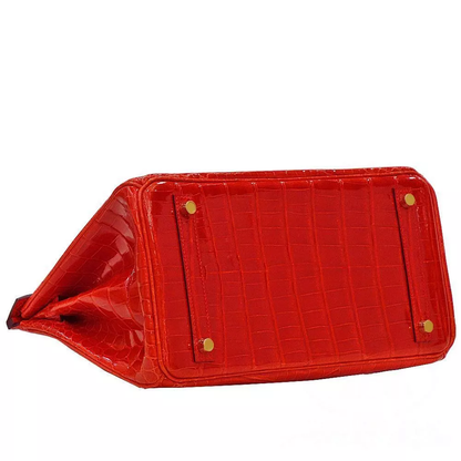 【HERMES】エルメス バーキン 30cm クロコダイル ゴールド金具