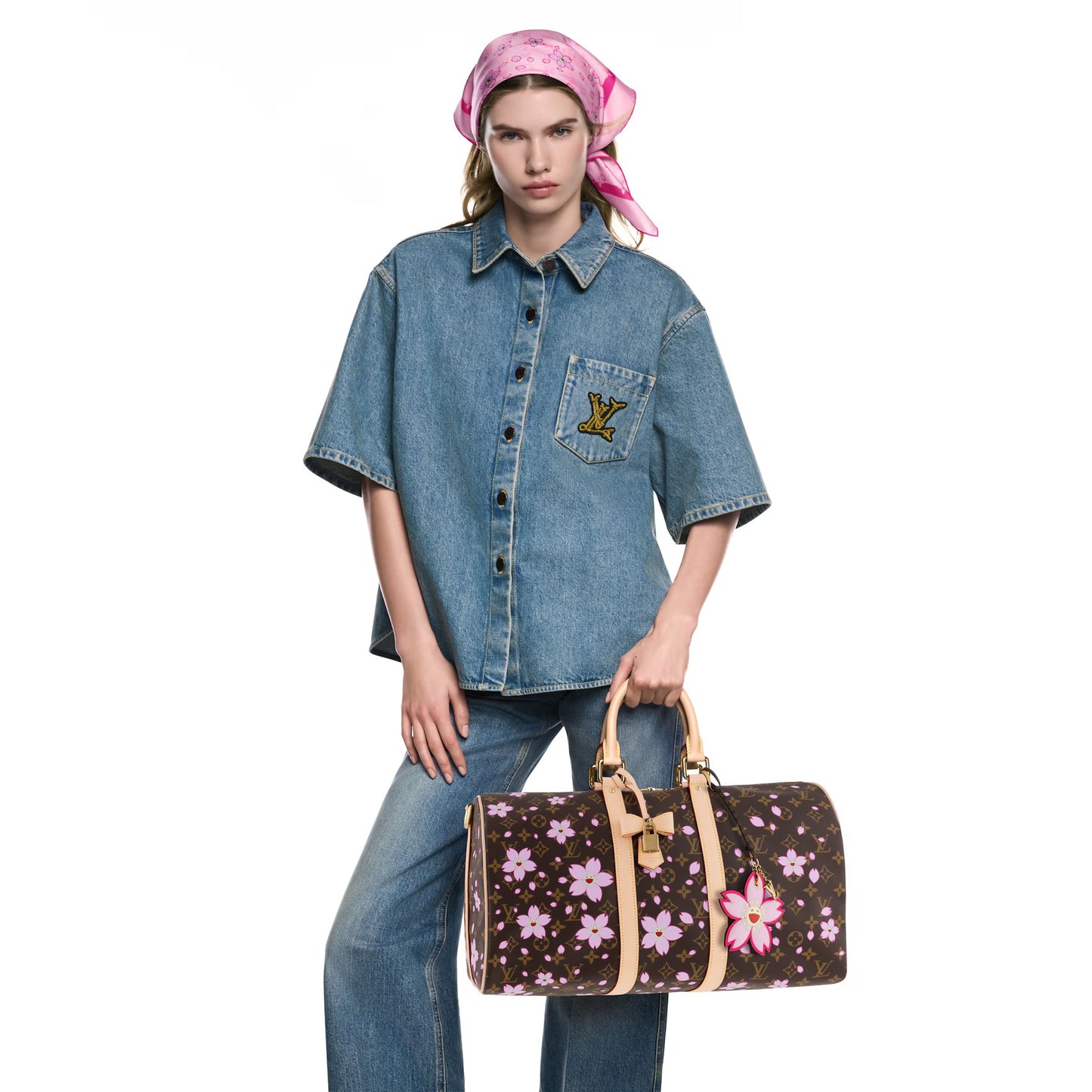 【公式認定ストア】M13752 新作 LV × TM キーポル･バンドリエール 45