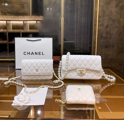 定番人気♪ ミニ マトラッセ【CHANEL】Mini Flap Bag3点セット お得