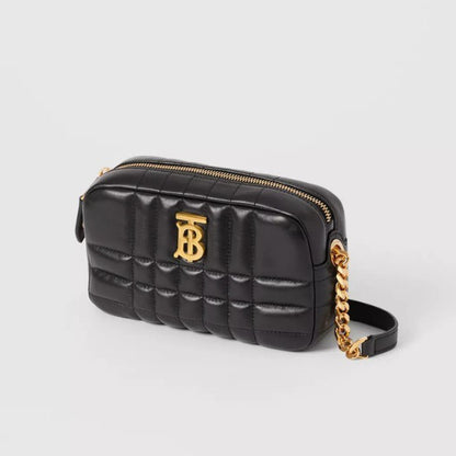 ＊Burberry＊キルティングレザー ミニ ローラ カメラバッグ