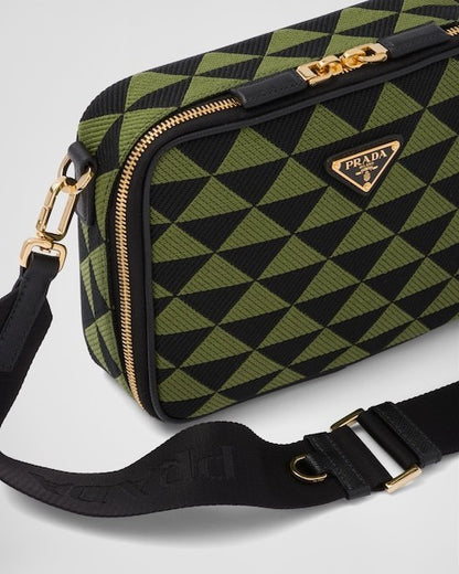 ★PRADA直営店★エンブロイダリー ファブリックバッグ