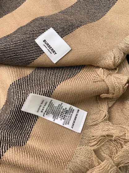 【2024】【BURBERRY バーバリー】オートクチュール ファッション トランジショナル カラー ロング ビアード スカーフ35*240CM