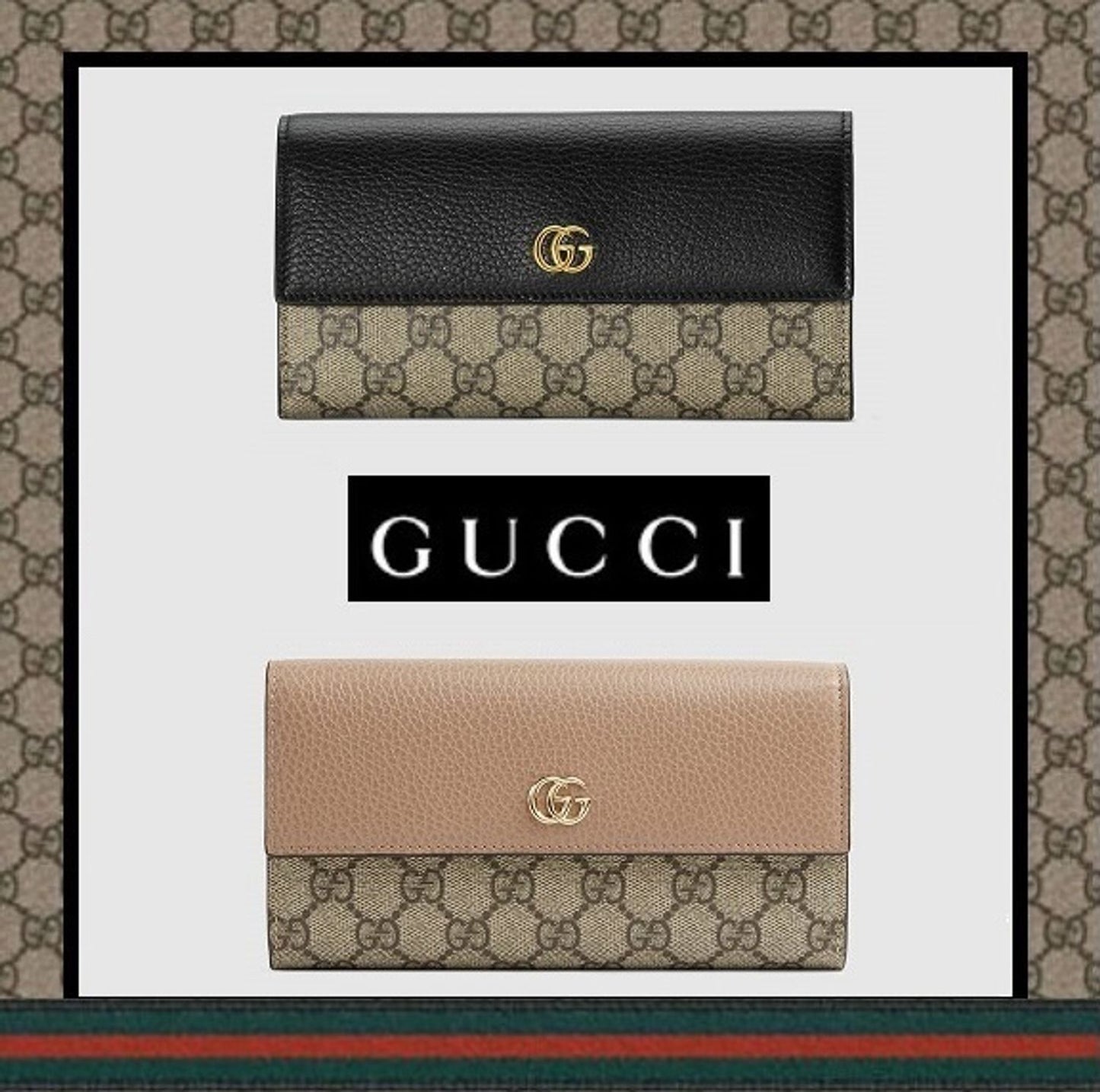 人気商品★GGマーモント・レザー コンチネンタルウォレット