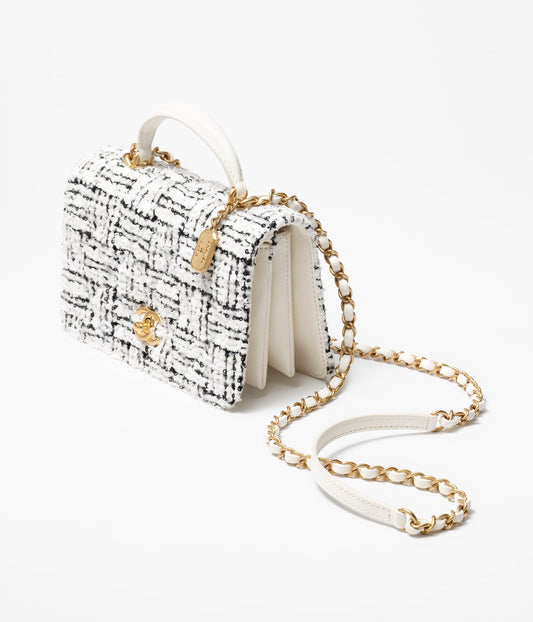 トップハンドル ミニ フラップ バッグ