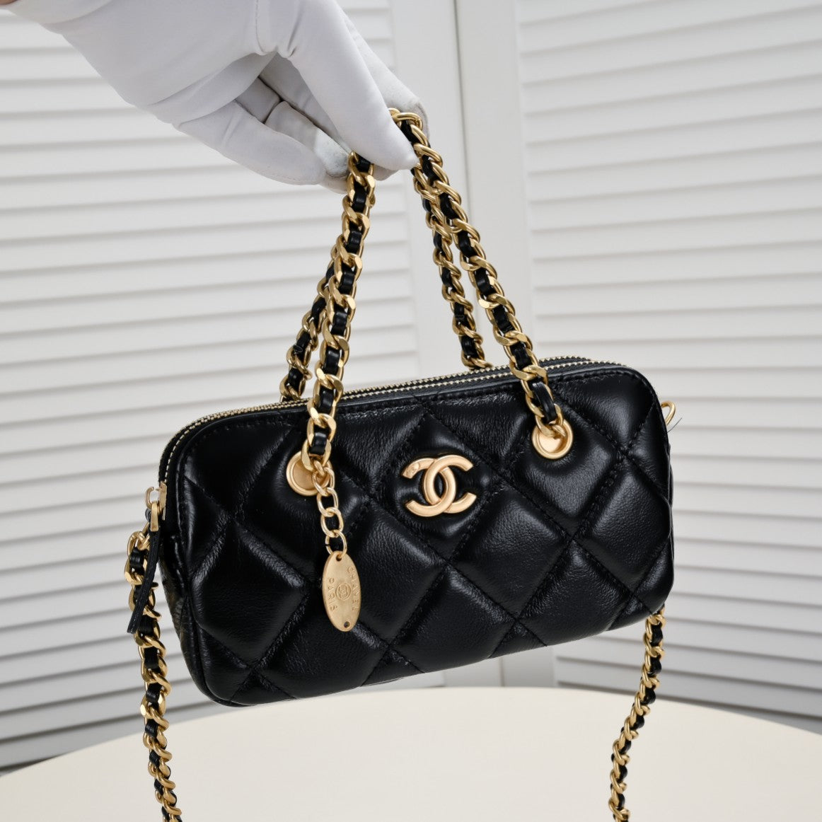 Chanel 23K gold coin chain bag-2 colors