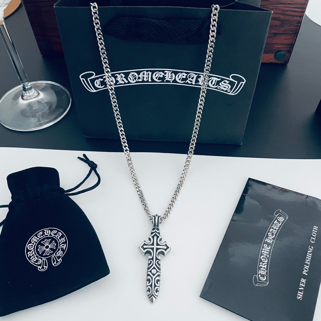 【CHROME HEARTS】クロムハーツ、新しいネックレス万能シンプルファッションオーナメント