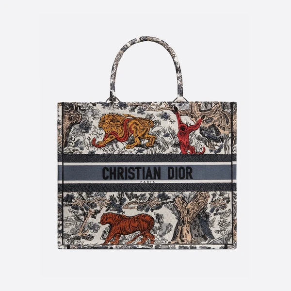 【数量限定大幅値下げ！】春夏20新作 ロゴ アニマル 刺繍 バッグ トート 選べる3色