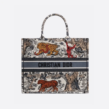 【数量限定大幅値下げ！】春夏20新作 ロゴ アニマル 刺繍 バッグ トート 選べる3色