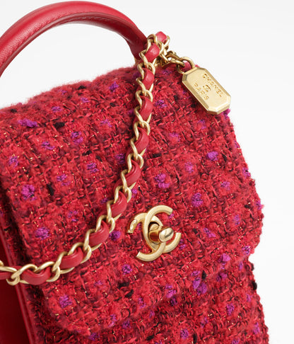 トップハンドル ミニ フラップ バッグ