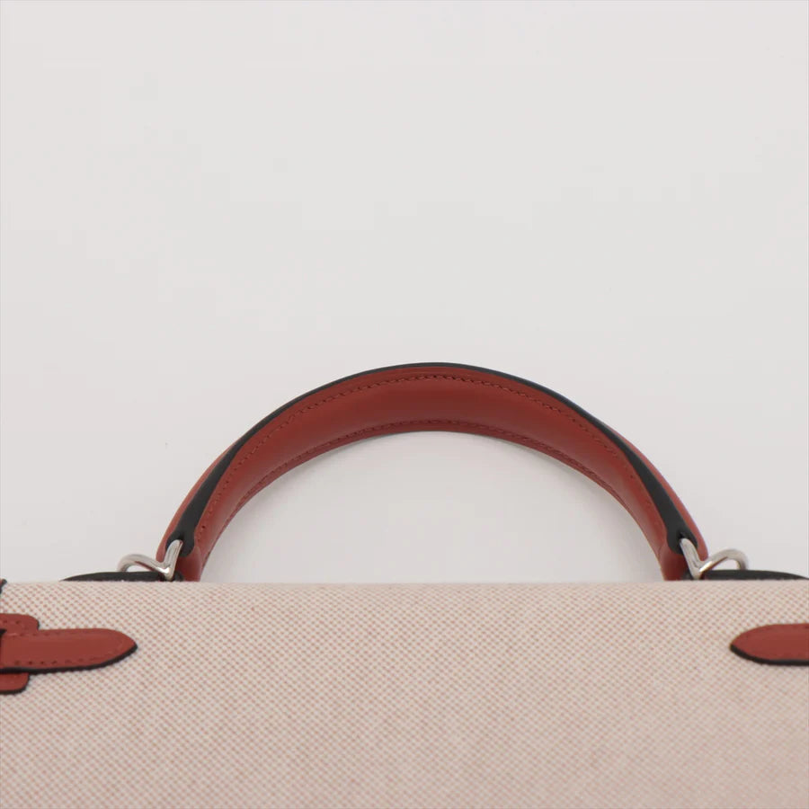 エルメス ケリーヴェルソ25 トワルアッシュ×ヴォースイフト キュイーブル