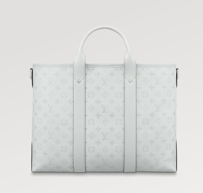 LOUIS VUITTON 機能的 ヴィトン トートバッグ ウィークエンド 白 黒 ビジネス M30919 M30937
