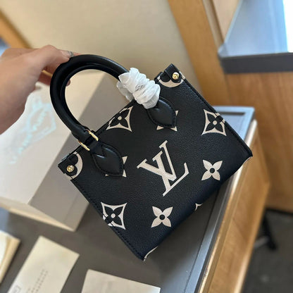 Louis Vuitton◇OnTheGo ハンドバッグは、モノグラム アンプラント レザーのエレガンスを解き放ちます