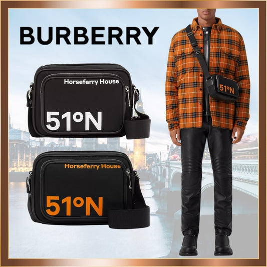 新作【BURBERRY】バーバリー プリント ナイロン ボディバッグ