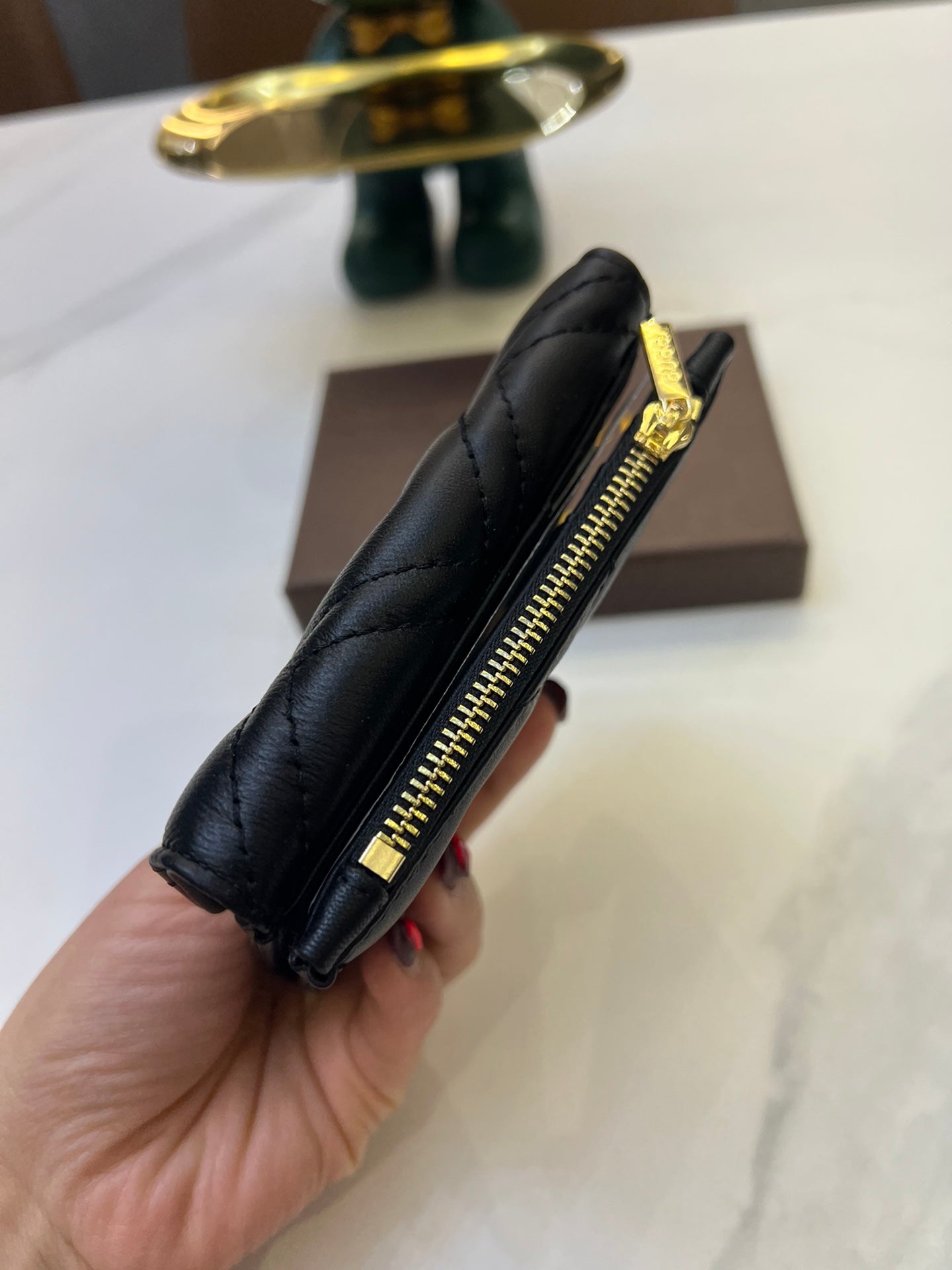 【GUCCI】関税負担なしGUCCI 〔GGマーモント〕 コイン＆紙幣 カードケース