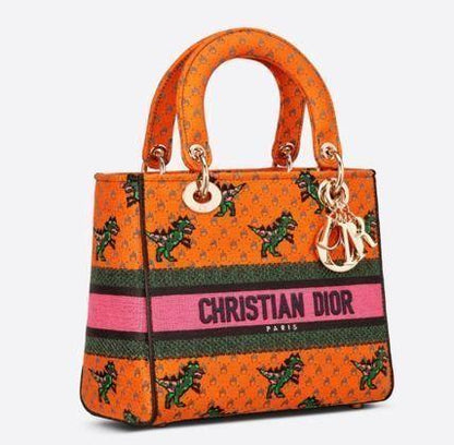 *21AW*新作*LADY D-LITE DRAGON & FIRE ミディアムバッグ