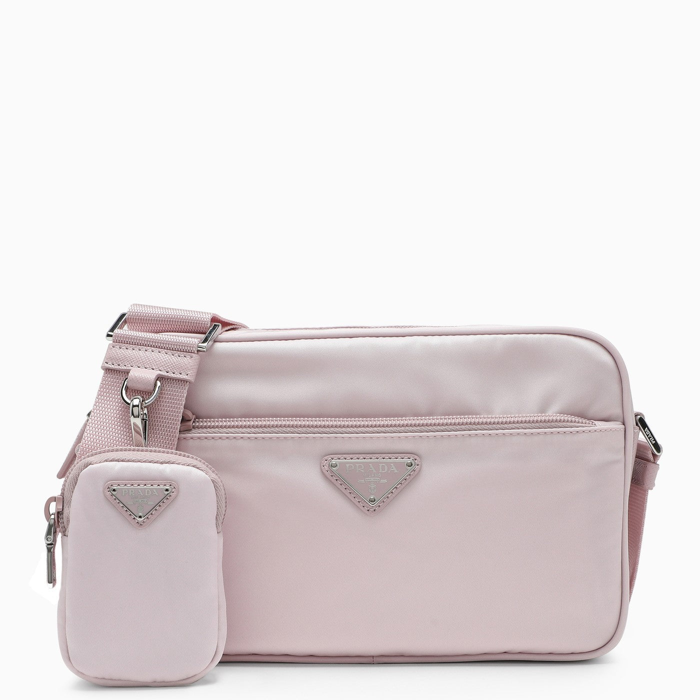 PRADA プラダ RE NYLON ロゴ ミニポーチ付き クロスボディバッグ