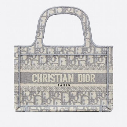 【DIOR】 ディオール オブリーク 刺繍 ブックトートミニバッグ