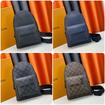 Louis Vuitton このパイロット ショルダー バッグは、クラシックなテイクオフ バックパックのデザインを参考にしています M23736 M23765