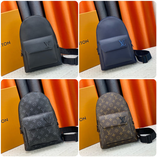 Louis Vuitton このパイロット ショルダー バッグは、クラシックなテイクオフ バックパックのデザインを参考にしています M23736 M23765