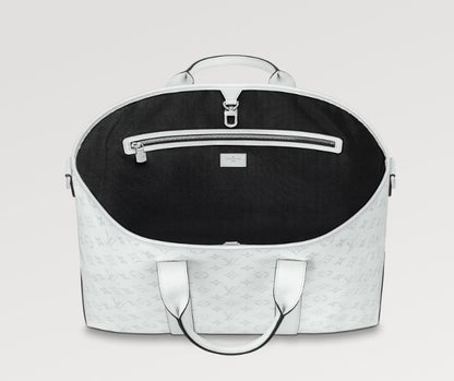 LOUIS VUITTON 機能的 ヴィトン トートバッグ ウィークエンド 白 黒 ビジネス M30919 M30937