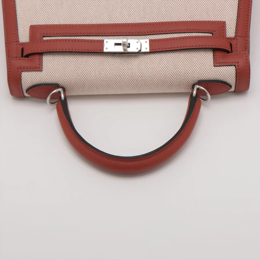 エルメス ケリーヴェルソ25 トワルアッシュ×ヴォースイフト キュイーブル