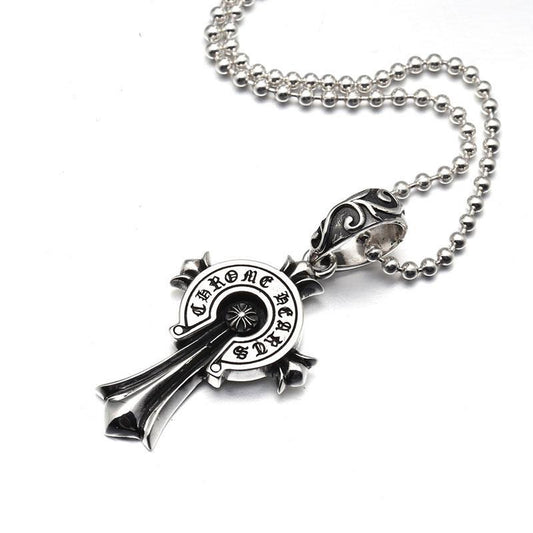 Chrome Hearts クロムハーツ バッジクロスネックレス 65cm