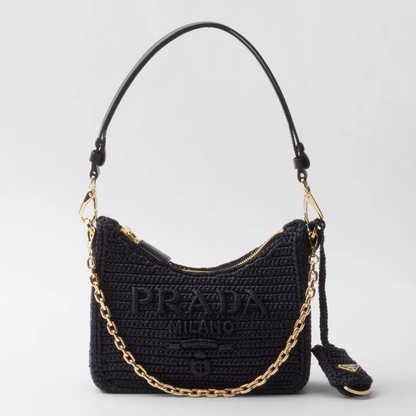 【大人気】PRADA プラダ◆Re-edition ミニバッグ チェーン ストラップ付 22*18*6CM 240920