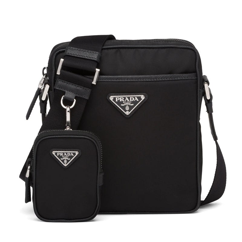 PRADA ☆ナイロンxサフィアーノレザー クロスボディバッグ