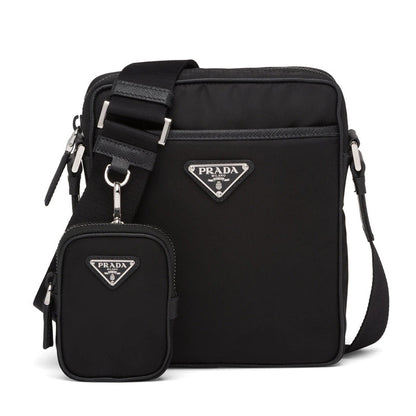 PRADA ☆ナイロンxサフィアーノレザー クロスボディバッグ