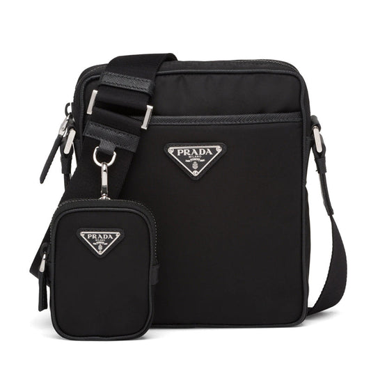 PRADA ☆ナイロンxサフィアーノレザー クロスボディバッグ