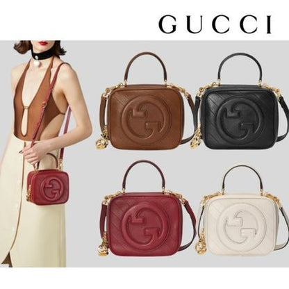 【GUCCI】GG Logo Blondie handbagロゴ ブロンディ ハンドバッグ