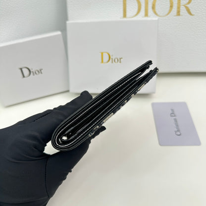 すぐにお届け☆【DIOR】CD Diamond コインケース付きウォレット