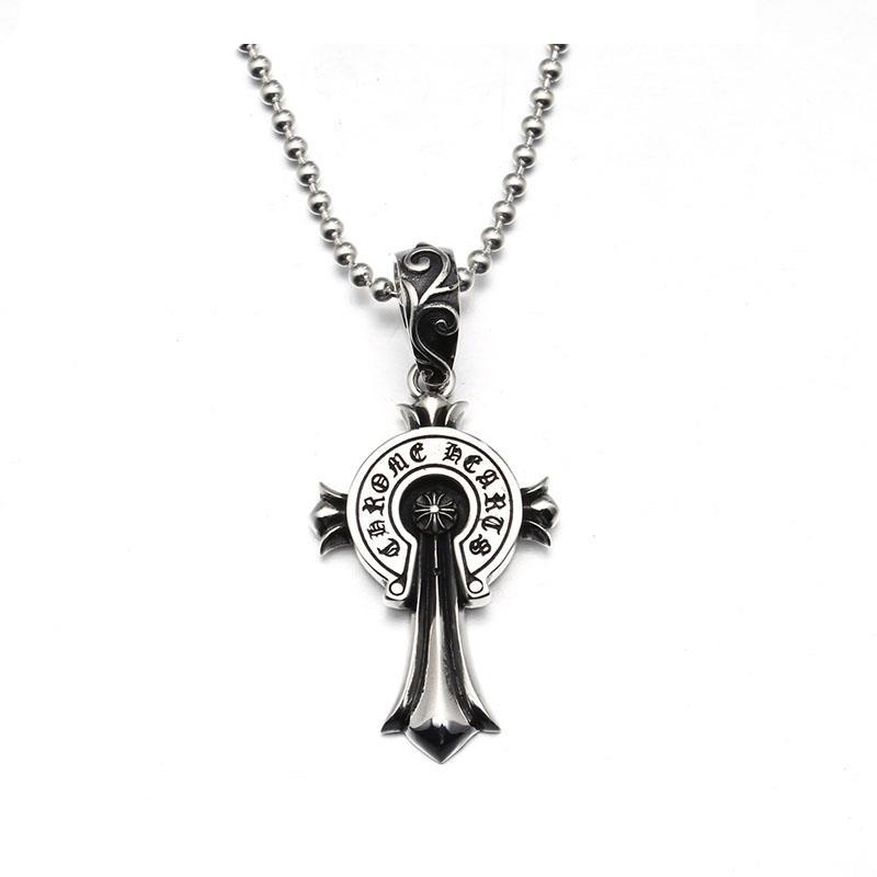 Chrome Hearts クロムハーツ バッジクロスネックレス 65cm