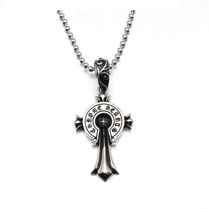 Chrome Hearts クロムハーツ バッジクロスネックレス 65cm