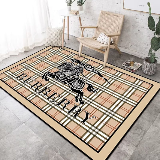 BURBERRYリビングトイレ滑り止めカーペット01 SS95051
