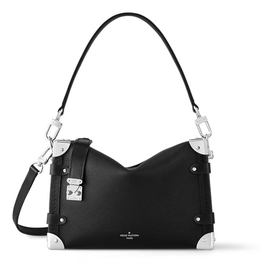 【LOUIS VUITTON】 グレインカーフレザー サイドトランク MM M25160
