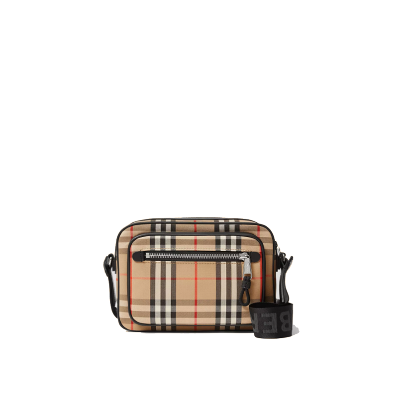 【Burberry】チェック キャンバス メッセンジャー