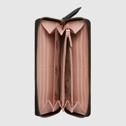 ボウ レザー ジップアラウンドウォレット