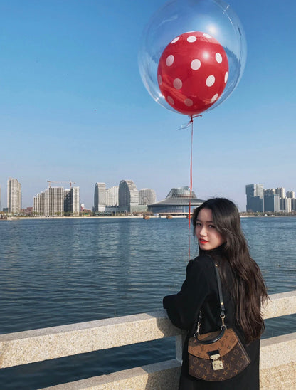 L&V ハンドバッグ スカラップデザイン