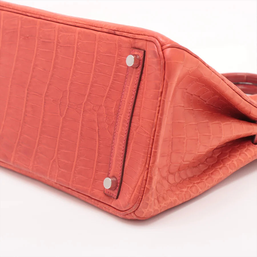 エルメス バーキン30 ポロサスマット ルージュインディアン シルバー金具