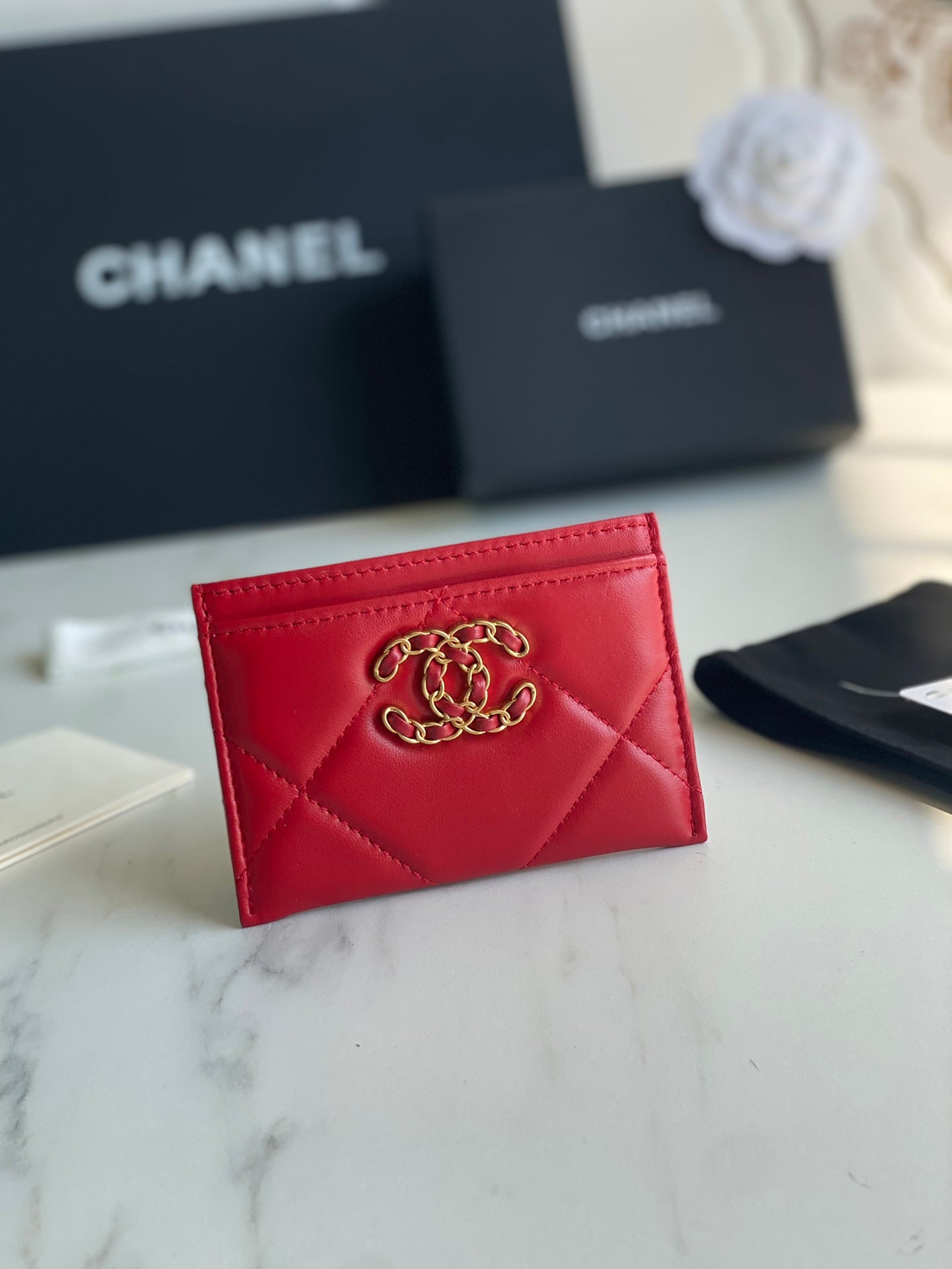 CHANEL 19 CARD HODLER AP1167