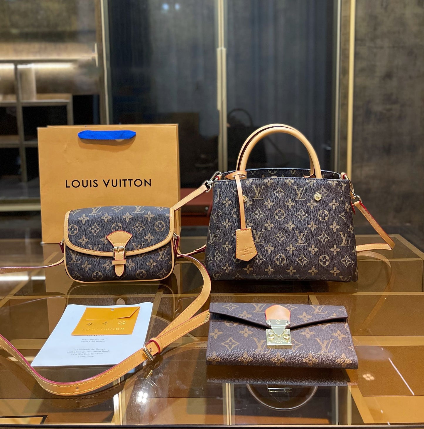 【大人気定番商品♪】LOUISVUITTON 古い花3点セット お得