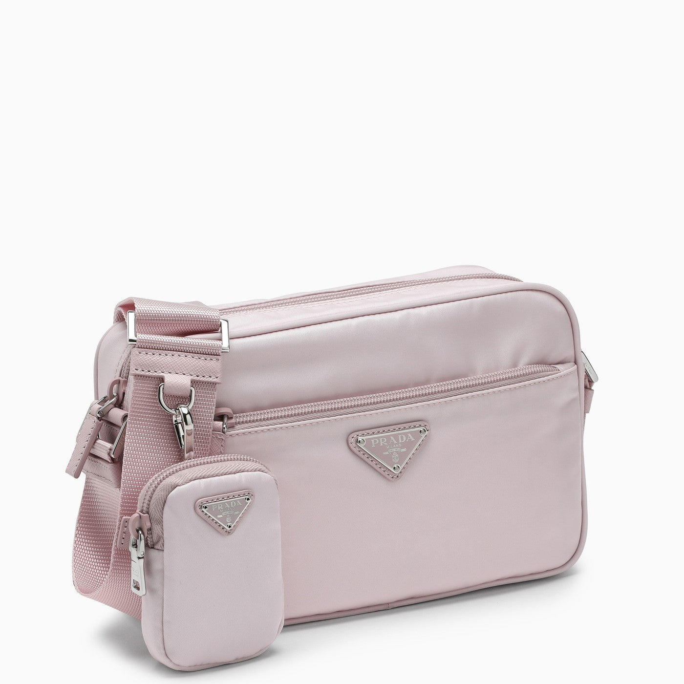 PRADA プラダ RE NYLON ロゴ ミニポーチ付き クロスボディバッグ