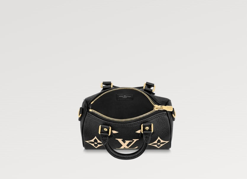 希少 LOUIS VUITTON ナノスピーディー ミニバッグ 黒 SAC NANO SPEEDY M81456 M82890